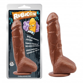 Chisa Novelties | Фаллоимитатор на присоске Chisa Brunet Trick Penis-Brown-Rubicon 23*4.5 см. Цена: 950 грн