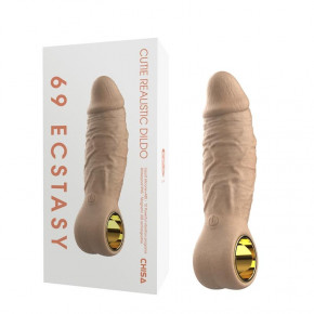 Chisa Novelties | Фаллоимитатор реалистичный Chisa Cutie 69 ECSTASY с держателем в виде кольца, 10 вибро-режимов. Цена: 1 499 грн