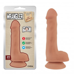Chisa Novelties | Фаллоимитатор реалистичный с присоской Сһіѕа Wrangler, бежевый, 19 см. Ціна: 1350 грн