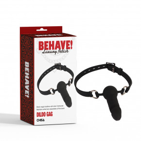 Chisa Novelties | Кляп-фаллоимитатор Chisa BEHAVE! Luxury Fetish черный. Цена: 1 104 грн