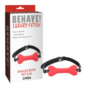 Chisa Novelties | Кляп кісточка Chisa Behave Doggle Bone Bit Gag Red. Ціна: 990 грн