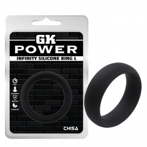 Chisa Novelties | Кольцо эрекционное Chisa GK Power Infinity Ring L, черное. Цена: 425 грн