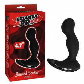Chisa Novelties | Массажер простаты Chisa Breakout Pro Buttock Striker с вибрацией и пульсацией, черный. Цена: 2 200 грн