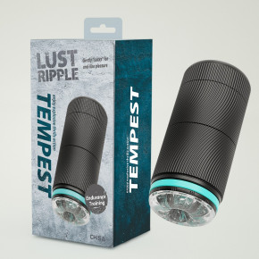 Chisa Novelties | Мастурбатор прозрачный в черной колбе Chisa Lust Ripple Tempest. Цена: 1 954 грн