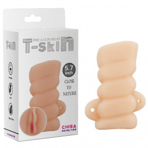 Chisa Novelties | Мастурбатор вагина Chisa T-skin с петлями под пальцы из киберкожи. Цена: 850 грн