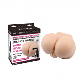 Chisa Novelties | Мастурбатор полуторс с вибрацией киберкожа Chisa Man Q Tori's Plump Ass With Vag, телесный. Цена: 7 310 грн