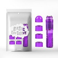 Chisa Novelties | Мини вибратор с насадками CHISA THE ULTIMATE MINI-MASSAGER- фиолетовый. Цена 250 грн