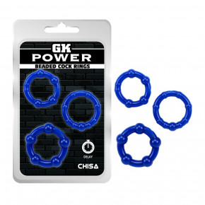 Chisa Novelties | Набор эрекционных колец Сhisa GK Power Stay Hard синие, 3 шт.. Ціна: 165 грн