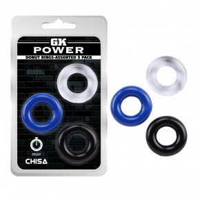 Chisa Novelties | Набор эрекционных колец Chisa GK Power 3 Pack, разноцветные. Ціна: 165 грн