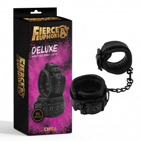 Chisa Novelties | Наручники Chisa Fierce Euphoria Deluxe, черные. Цена: 1 595 грн