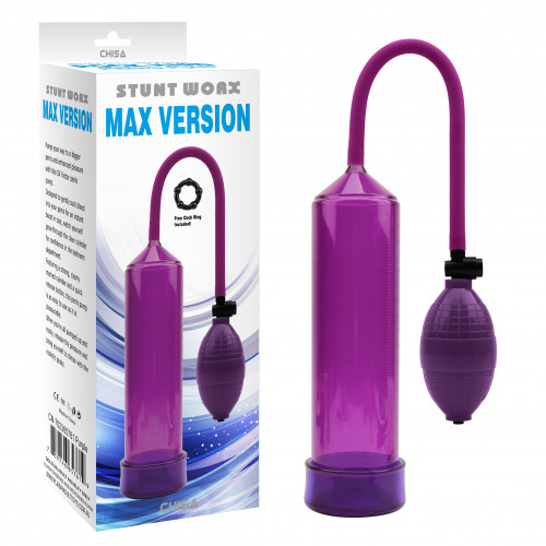 Chisa Novelties | Помпа для увеличения члена Chisa Stunt Worx Max Version Penis Pump, фиолетовая. Цена 899 грн Chisa Novelties | Помпа для увеличения члена Chisa Stunt Worx Max Version Penis Pump, фиолетовая. Цена 899 грн