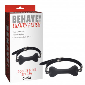 Chisa Novelties | Кляп - Doggle Bone Bit Gag, черный. Цена: 781 грн
