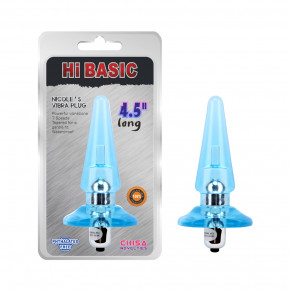 Chisa Novelties | Анальна пробка - Hi-Basic Nicole's Vibra Plug Blue. Ціна: 530 грн