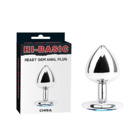 Chisa Novelties | Анальная пробка-Hi-Basic Heart Gem Anal Plug Silver. Цена: 393 грн