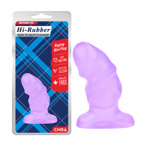 Chisa Novelties | Рифлена анальна пробка Chisa Hi-Rubber Raging Mini Plug Violet. Ціна: 455 грн