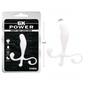 Chisa Novelties | Стимулятор простаты Chisa GK Power Party с анатомическим рельефом, белый. Ціна: 485 грн