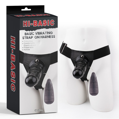 Chisa Novelties | Страпон-фаллопротез з вібрацією Hi-Basic Vibrating Black Strap on Harn. Ціна 1310 грн Chisa Novelties | Страпон-фаллопротез з вібрацією Hi-Basic Vibrating Black Strap on Harn. Ціна 1310 грн