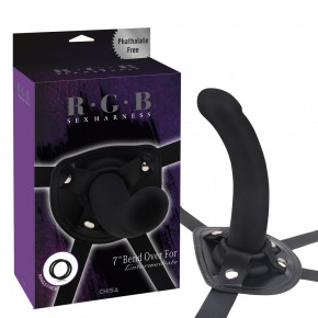 Chisa Novelties | Страпон с кольцевым креплением Chisa R.G.B Bend Over For и фаллоимитатором, черный. Ціна: 1495 грн