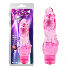 Chisa Novelties | Вибратор Chisa Crystal Jelly Embrace с рельефом в области клитора для дополнительной стимуляции. Цена: 1 399 грн