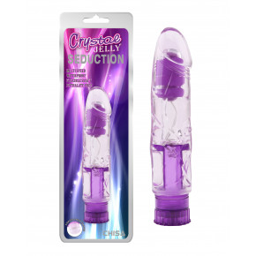 Chisa Novelties | Вибратор-реалистик прозрачный Chisa Crystal Jellie на батарейках, фиолетовый. Ціна: 895 грн