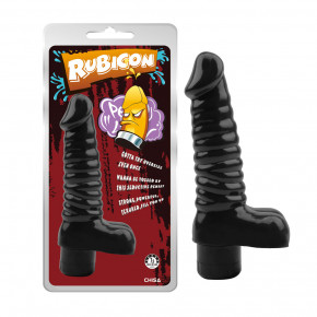 Chisa Novelties | Вибратор реалистичный с мошонкой Chisa Rubicon, черный. Ціна: 999 грн