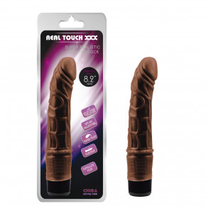 Chisa Novelties | Вибратор реалистичный REAL TOUCH XXX 8.2, коричневый, Chisa, 21 х 3.5 см. Цена: 1 100 грн