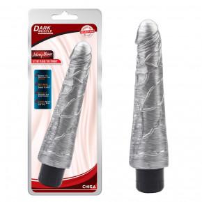 Chisa Novelties | Вибратор реалистичный Chisa Dark Muscle с ярко выраженным узором вен, поворотный регулятор, серебро. Ціна: 795 грн