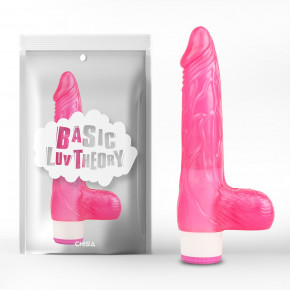 Chisa Novelties | Вибратор с яичками ребристый Chisa Basic Luv Theory, розовый. Цена: 595 грн