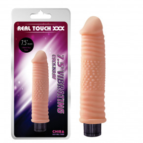 Chisa Novelties | Вибратор реалистичный с рельефом Chisa Real Touch XXX бежевый. Цена: 955 грн