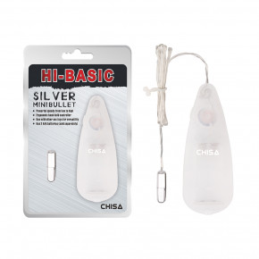 Chisa Novelties | Вибропуля с пультом управления Chisa Hi-Basic Silver Mini Bullet. Цена: 495 грн