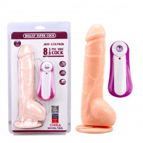 Chisa Novelties | Вибратор на присоске 22 см/ 5 см Chisa Jeff Stryker. Цена: 1 750 грн
