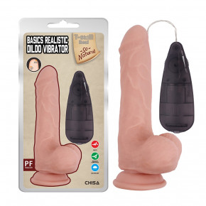 Chisa Novelties | Вибратор реалистичный на присоске Chisa T-skin ReaL Basics Realistic Dildo с пультом управления. Цена: 1 650 грн