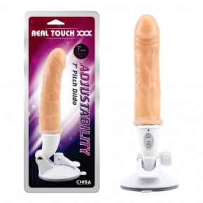 Chisa Novelties | Вибратор реалистичный Chisa Real Touch XXX Adjustability на регулируемой присоске, бежевый. Цена: 1 525 грн