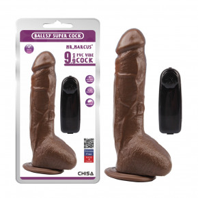 Chisa Novelties | Вибратор реалистичный Chisa Ballsy Super Cock Mr. Marcus с пультом управления, коричневый. Ціна: 1650 грн