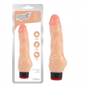 Вибратор реалистичный Chisa Real Touch S на батарейках, бежевый