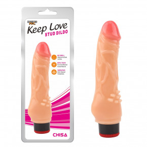 Chisa Novelties | Вибратор реалистичный Chisa Keep Love Stud Dildo на батарейках, бежевый. Ціна: 845 грн