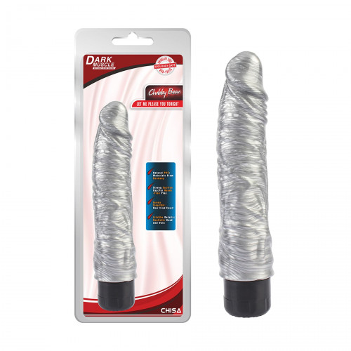 Chisa Novelties | Вибратор с ярко выраженной головкой Chisa Dark Muscle Chubby Beau, серебристый. Ціна 895 грн Chisa Novelties | Вибратор с ярко выраженной головкой Chisa Dark Muscle Chubby Beau, серебристый. Ціна 895 грн