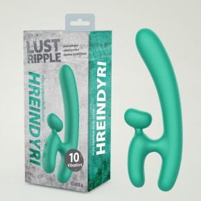 Chisa Novelties | Вибратор со стимуляцией клитора, с двумя вибромоторами Chisa Lust Ripple Hreindyri, зеленый. Цена: 2 950 грн