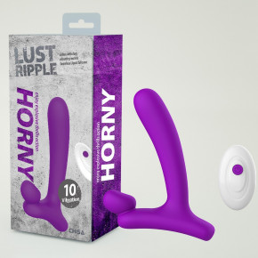 Chisa Novelties | Вибратор со стимуляцией клитора и точки G, с двумя моторами, Chisa Lust Ripple Horny, фиолетовый. Ціна: 3250 грн