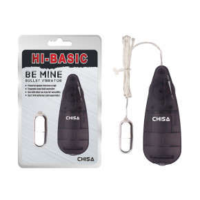 Chisa Novelties | Вибропуля серебристая Chisa Hi-Basic Be Mine Bullet Vibrator на черном пульте управления. Цена: 515 грн