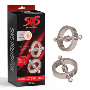 Chisa Novelties | Зажимы для сосков пружинные Chisa Sins Metal, серебристые. Цена: 1 212 грн