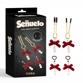 Chisa Novelties | Зажимы на соски CHISA Pearl Nipple Clamps Kit-Senuelo. Цена: 722 грн