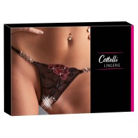 Cottelli Collection | Стринги сексуальные String Rose crotchless M/L. Цена 1 011 грн