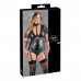Cottelli Collection | Боди с молнией на промежности Cottelli Body Bondage в БДСМ стиле, черное, 2XL. Ціна 2895 грн. Фото: 3
