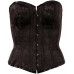 Cottelli Collection | Корсет с жаккардовым узором Cottelli Collection черный, XXL. Ціна 3995 грн. Фото: 2