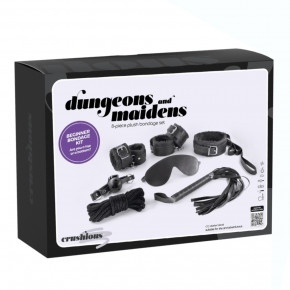 CRUSHIOUS | Комплект для БДСМ CRUSHIOUS Dungeons & Maidens чёрный, 8 предметов. Цена: 1 316 грн