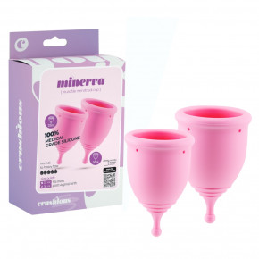 CRUSHIOUS | Набор менструальных чаш CRUSHIOUS Minerva, S и L, с чехлом. Цена: 799 грн