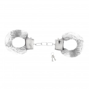 CRUSHIOUS | Наручники Love Cuffs Crushious металлические, с белым мехом. Цена: 350 грн