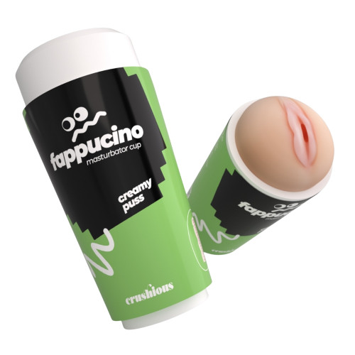 CRUSHIOUS | Портативный мастурбатор вагина CRUSHIOUS FAPPUCINO в виде стаканчика кофе, с крышкой. Цена 600 грн