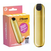 CRUSHIOUS | Вибропуля CRUSHIOUS iMoan, 10 режимов, золотистый, 7,6 см. Ціна 760 грн